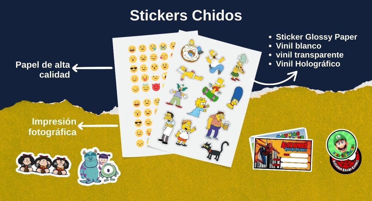 Planillas de Stickers Multiusos Personalizados (A4)