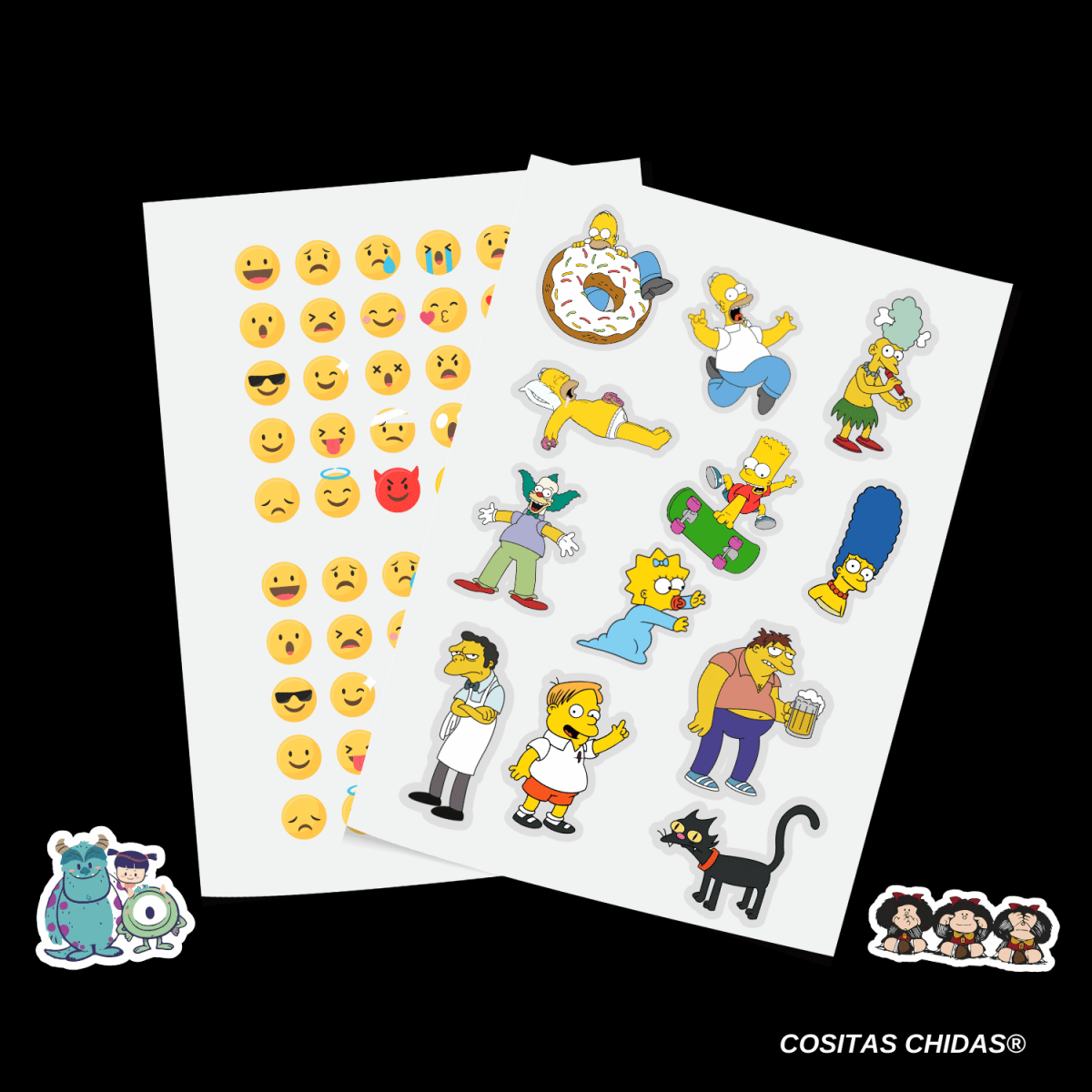 Planilla de Stickers Multiusos Personalizados (A4)